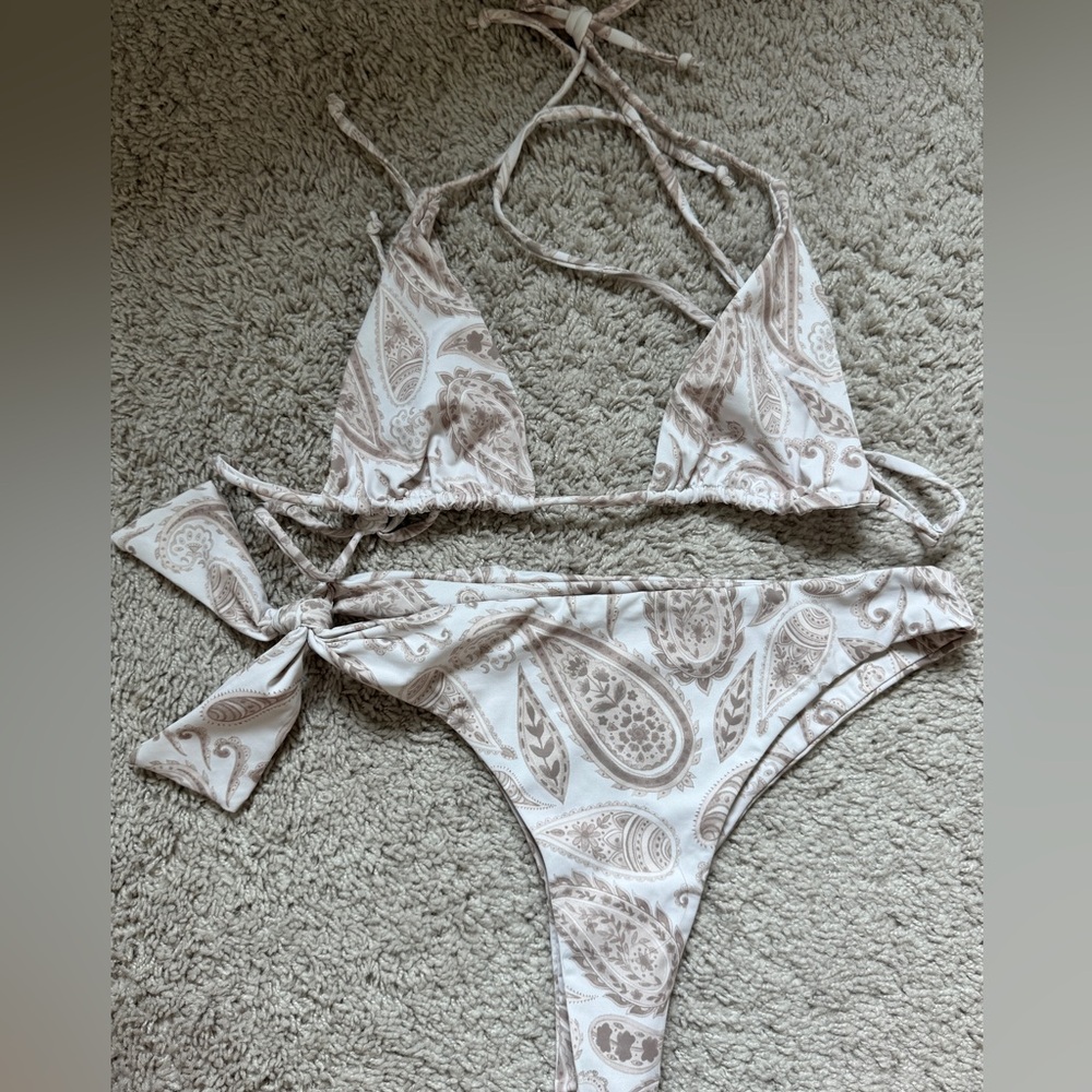 Tan lines bikini paisley